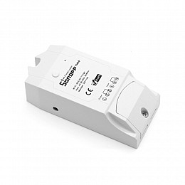Бездротовий Wi-Fi вимикач без датчика Sonoff TH-16 Білий