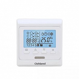 Терморегулятор Oshland М6 для теплого пола программируемый Белый (050695)