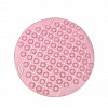 Круглий ковзкий килимок UKC Massage foot rad для душу Рожевий