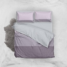 Комплект постільної білизни OldBro Grey purple Arabeska 240×220 см сірий пурпурний (2111242951)
