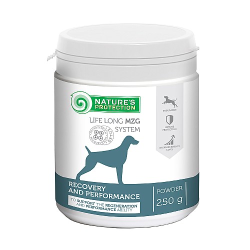 Підтримуючий і відновлюючий продукт Nature's Protection Recovery and performance formula для здоров'я і підтримки собак, 250 г.