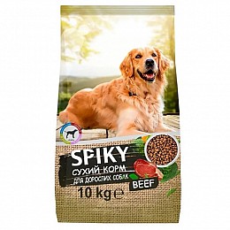 Сухий корм для собак Spiky зі смаком яловичини 10 кг
