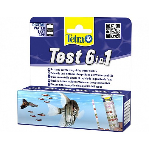 Експрес-тест Набір з 25 тест-смужок для прісноводного акваріума Tetra Test 6 in1