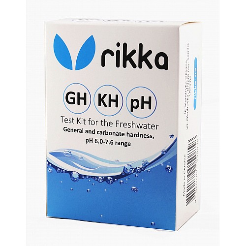Тест набір для прісної води Rikka GH KH pH 6-7.6