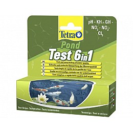 Набір тестів для визначення показників якості води Tetra Pond Test Set 6 in1 (25 шт)