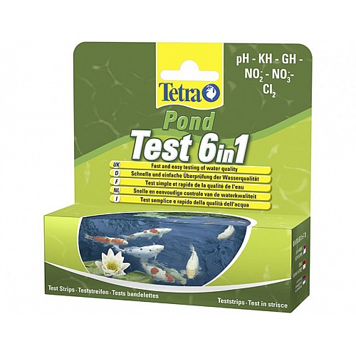 Набір тестів для визначення показників якості води Tetra Pond Test Set 6 in1 (25 шт)
