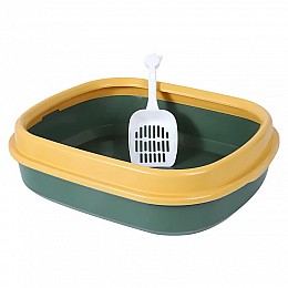 Туалет для кошек Taotaopets 225501 Green лоток с лопаткой