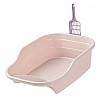 Туалет для кошек с лопаткой Lesko DT308 Pink лоток для кота