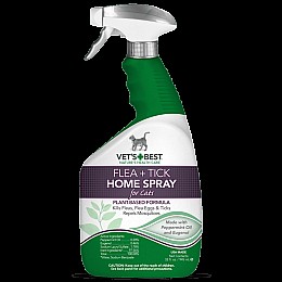Спрей від блох, кліщів і комарів для котів і дому Vet's Best Flea Tick Home Spray Cats 946 мл