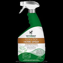 Спрей від блох, кліщів та комарів для собак і дому Vet's Best Flea Tick Home Spray 946 мл