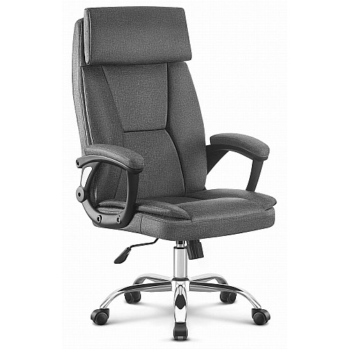 Офісне крісло Hell's HC-1023 Gray тканина