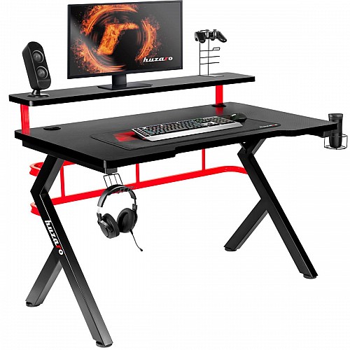 Комп'ютерний стіл huzaro HERO 5.0 Red-Black