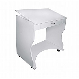 Стіл для ноутбука СДН 4 XR пересувний МАКСІ МЕБЛІ Білий гладкий (5102951)