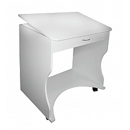 Стол для ноутбука СДН 4 XR передвижной (плюс) МАКСИ МЕБЕЛЬ Белый гладкий (5102952)