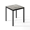Обеденный стол Art in Head Brevity Loft mini 670х750х670 Ателье светлый/Чёрный металл (520028836)