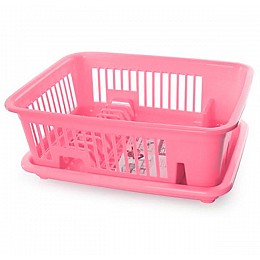 Сушилка для посуды пластиковая Hoz Розовый (MMS-R85513) (SK000839)