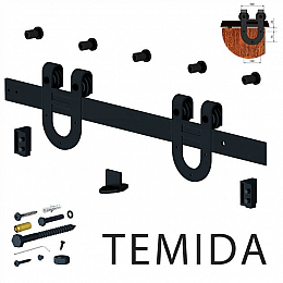Комплект розсувної системи Valcomp Design Line Temida У стилі Loft