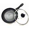 Сковорода с крышкой и мраморным покрытием Benson BN-570 28 см
