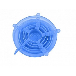 Набір силіконових кришок для посуду Primo 6 штук Блакитний (258530)