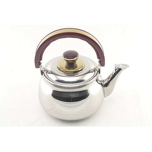 Чайник кухонний зі свистком та заварником A-PLUS WK-9028 1,8 л Steel