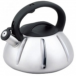 Чайник кухонний нержавіюча сталь зі свистком для всіх типів плит Unique UN-5304 3 л Сталевий