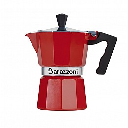 Гейзерна кавоварка Barazzoni La Caffettiera на 3 чашки червоний (1521)