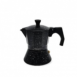 Гейзерна кавоварка алюмінієва 150 мл Maestro MR-1667-300 Black
