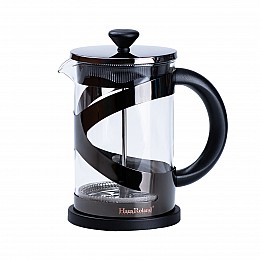 Френч-пресс стеклянный чайник TS Kitchen Haus Roland 800 мл с фильтром черный (HP33540B)