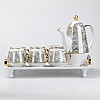 Чайный сервиз на 6 персон 8 предметов TS Kitchen мрамор (HP6166)