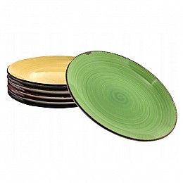 Набор керамических тарелок Flora Rainbow 19,5 см Микс 45047 (SK000494)