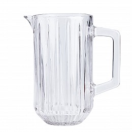 Кувшин для напитков TS Kitchen Lirmartur 1,2 л граненный из толстого стекла прозрачный (HP516)
