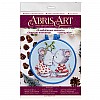 Набор для вышивки крестиком "Влюбленные мыши" Abris Art AHM-017 с пяльцами