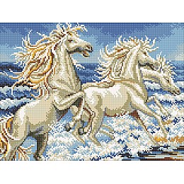 Алмазна мозаїка Коня біля моря DM-370 40х30см