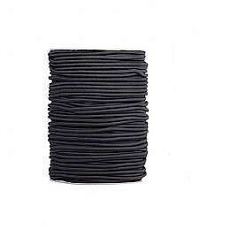 Эластичный шнур резинка усиленный Студия Комфорта 3мм Черный (1м)