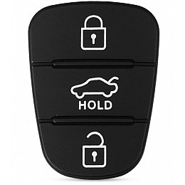 Резиновые кнопки-накладки на ключ Hyundai i10 (Хюндай i10) симметрия
