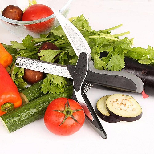 Умный нож Clever Cutter 2 в 1 Черный с серым (R0101)