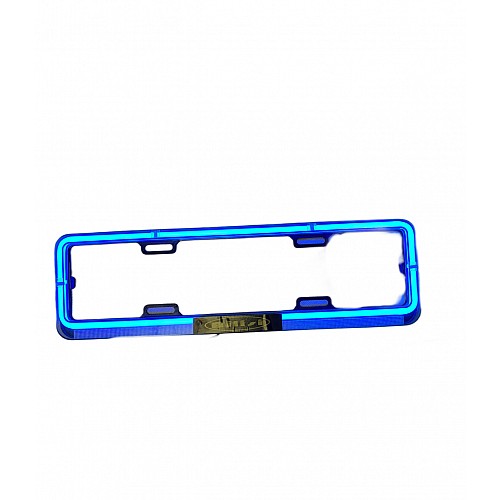 Рамка номера для автомобиля с неоновой подсветкой OEM Синяя (153637)