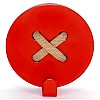 Вішалка настінна Гачок Glozis Button Red H-024 8 х 8 см