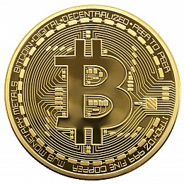 Сувенирная монета Trend-mix Биткоин Bitcoin Золотистый (tdx0000476)