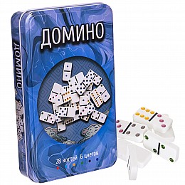 Домино настольная игра в металлической коробке SP-Sport IG-5210P