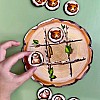 Деревянная настольная игра "Крестики-нолики" Ubumblebees ПСД159 PSD159 ежик и медведь