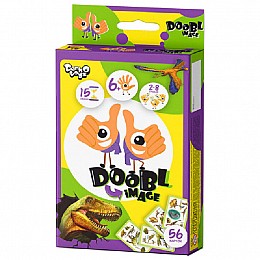 Настільна розважальна гра "Doobl Image" Danko Toys DBI-02 міні укр Dino