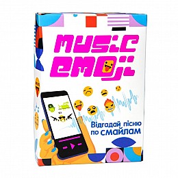 Настільна карткова гра "Music Emoji" Strateg 30249 українською мовою