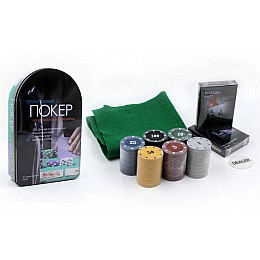 Покерный набор в металлической коробке-120 фишек SP-Sport IG-6612