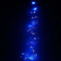 Гирлянда-пучок електрична Led Конський хвіст на 200 світлодіодів 10 ниток 2 м по 20 діодів Синя (25232)
