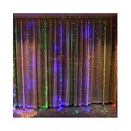 Гирлянда - водопад j-hell 240 LED following curtain lamp RGB 2 м Разноцветный