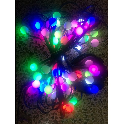 Светодиодная нитевидная гирлянда со светящимися шарами Umbrella Tree Star Dazzler с верхушкой для елки 64 LED 16 цветов и 3 режима