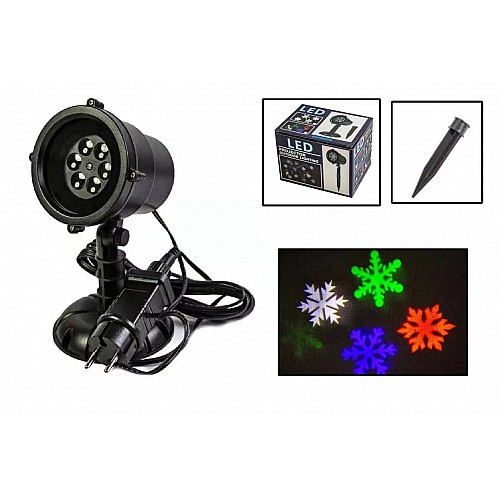 Новогодний уличный лазерный проектор X-Laser 4 цвета (X-Laser XX-TA-1008(09)