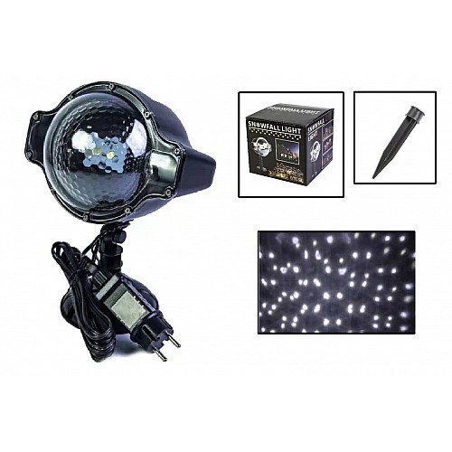 Новорічний вуличний лазерний проектор X-Laser XX-Snow 5 Вт Чорний