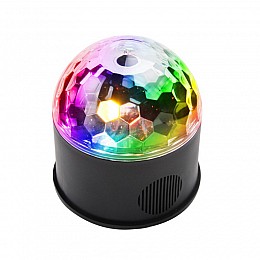 Диско шар EKOOT M-M09 MINI LED Bluetooth 9 цветов хрустальный шар пульт ДУ (5206-15737a)
